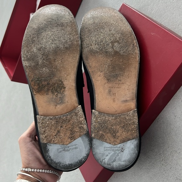 Men’s Ferragamo Rich Nero Suede Calf Loafer - Picture 7 of 8